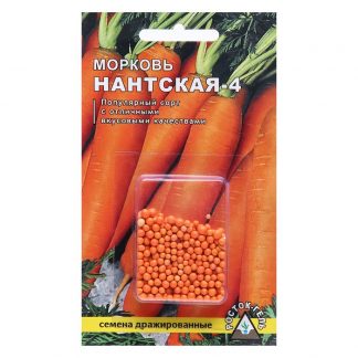 Семена Морковь "Нантская 4" простое драже