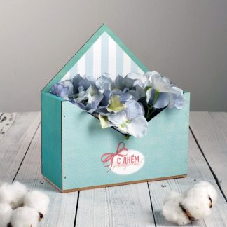 Ящик-конверт для цветов «С Днем Рождения» 20